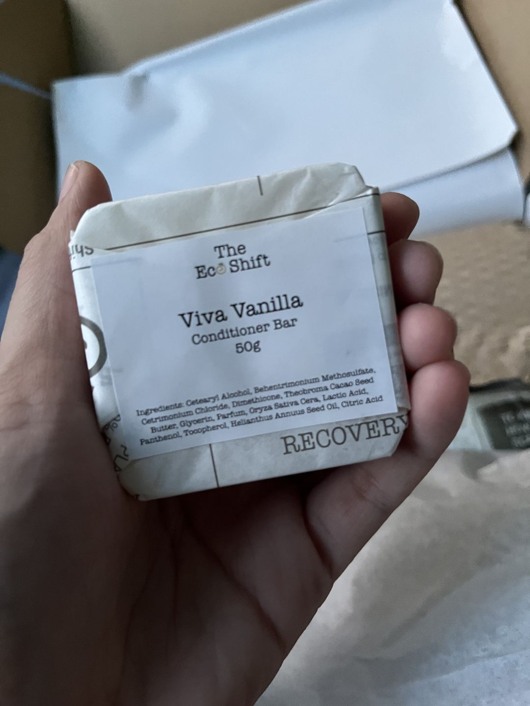 Customer photo review of Moisturizing Conditioner Bar Viva Vanilla