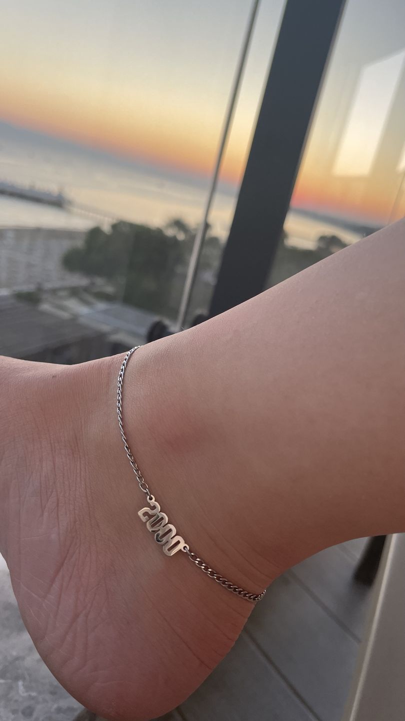 Customer photo review of Year Fußkette | 18K vergoldet