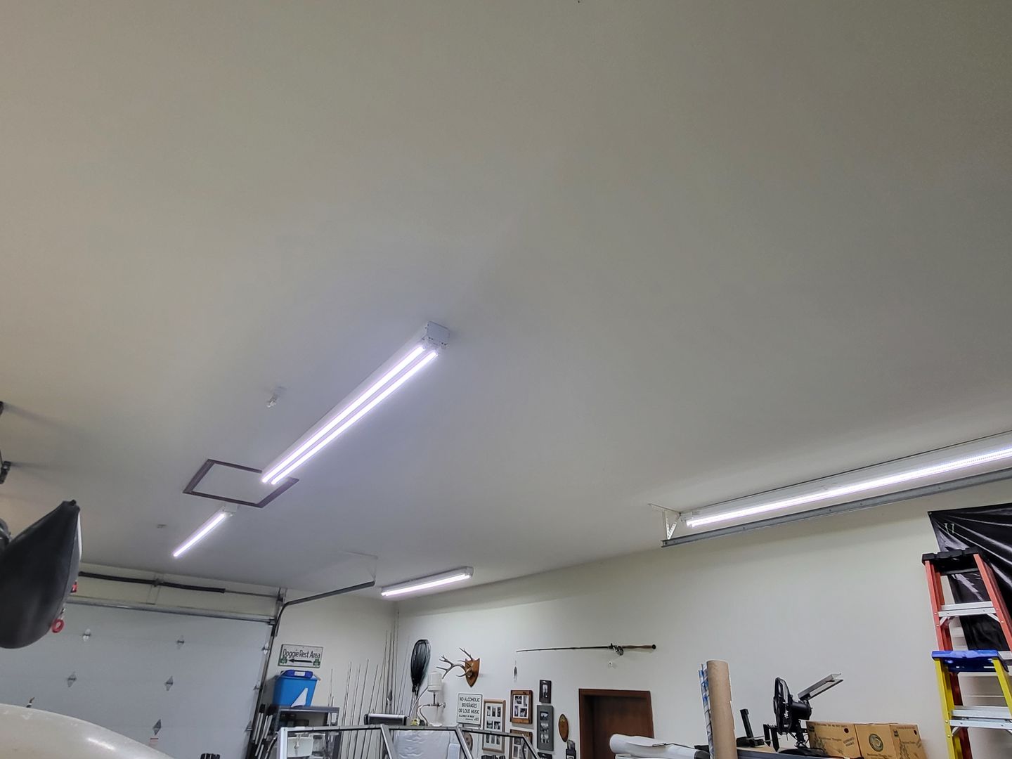 Customer photo review of T8 8ft LED Tube/Bulb - 48W 6720 Lumens 6500K Clear, R17D Base, Double End Power - Ballast Bypass