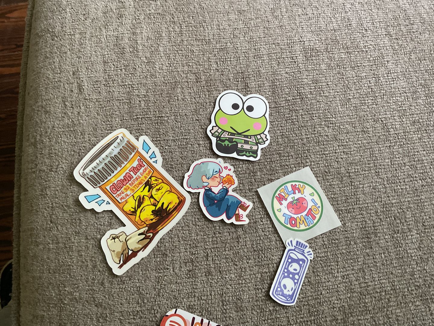 Customer photo review of Teeth Pills Stickers!
