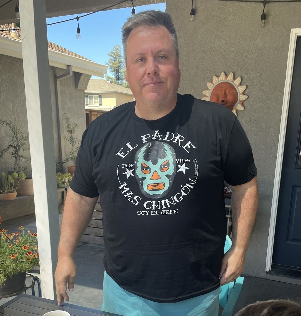 Customer photo review of El Padre Mas Chingon OG T-Shirt