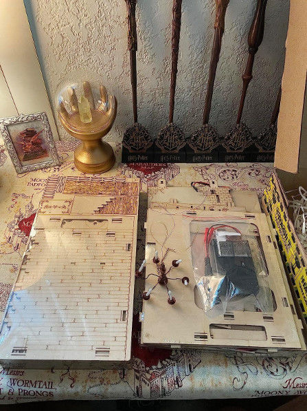 Customer photo review of Ollivanders Wand Shop Book Nook | LKWood