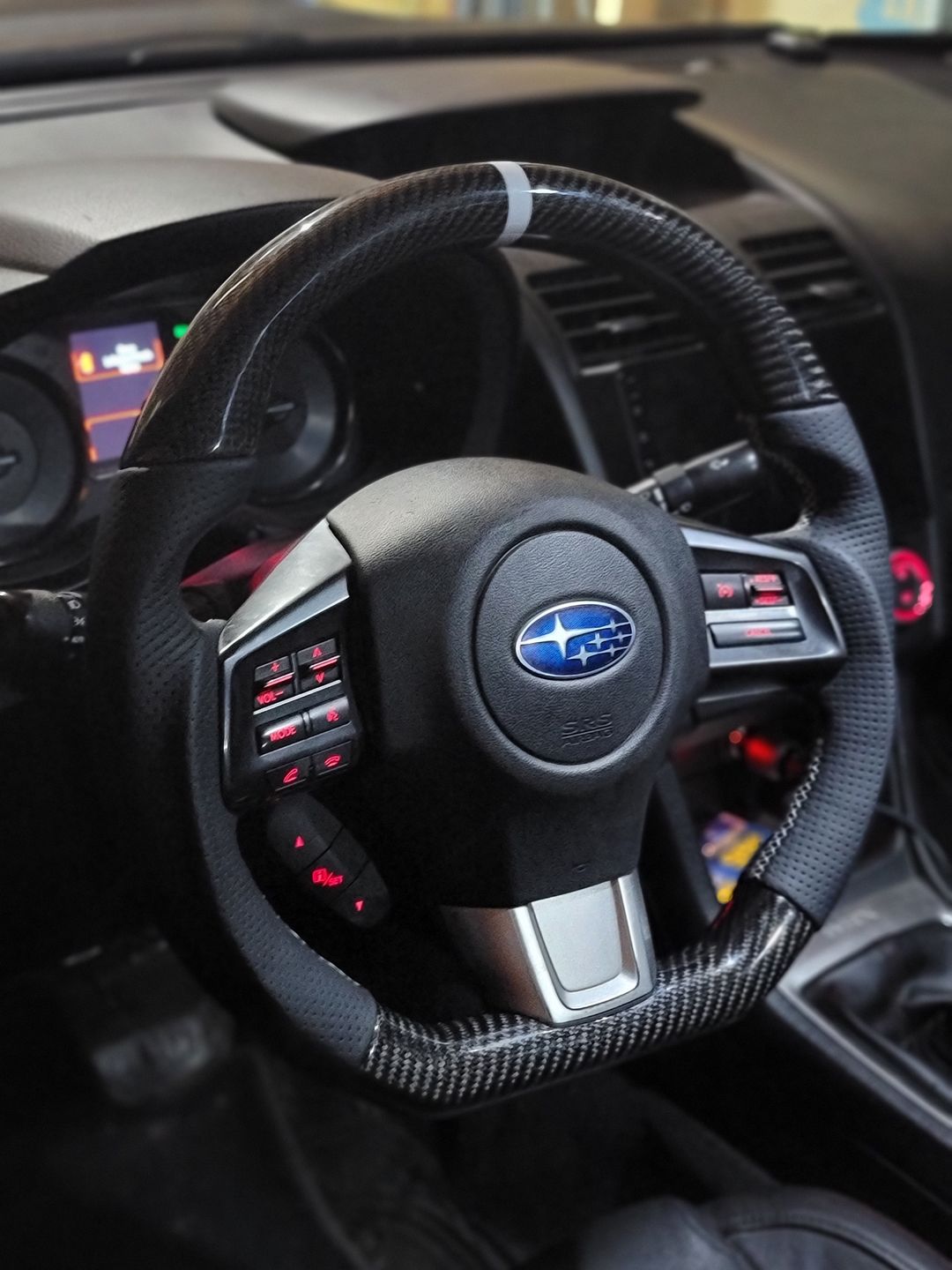 Customer photo review of 2015-21 Carbon D-Shape Steering Wheel