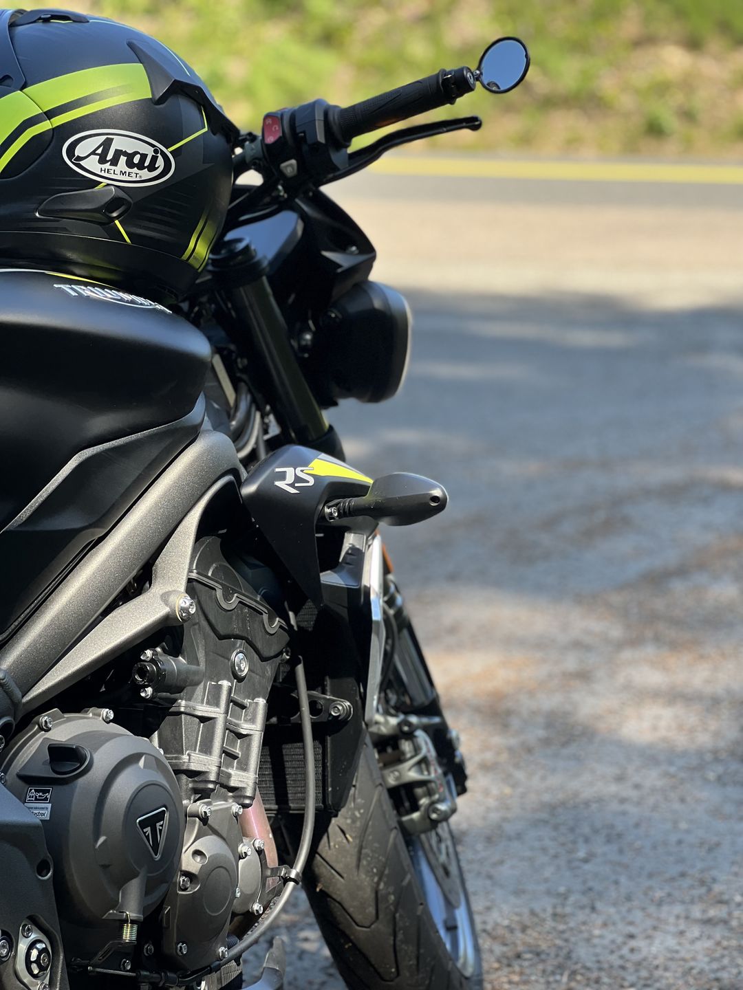 Customer photo review of Triumph Bar End Finishers & Mirror Kits - 7/8” Handlebar Triumph Models