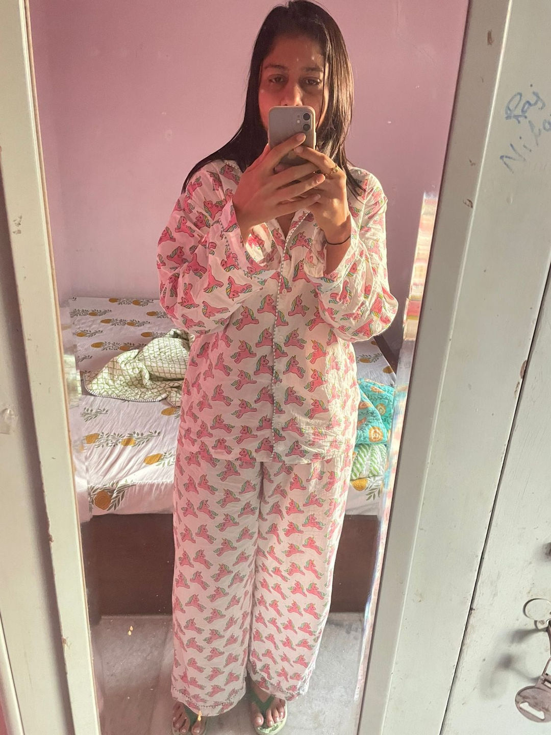 Customer photo review of Unicorn Soft Cotton Pyjama Set