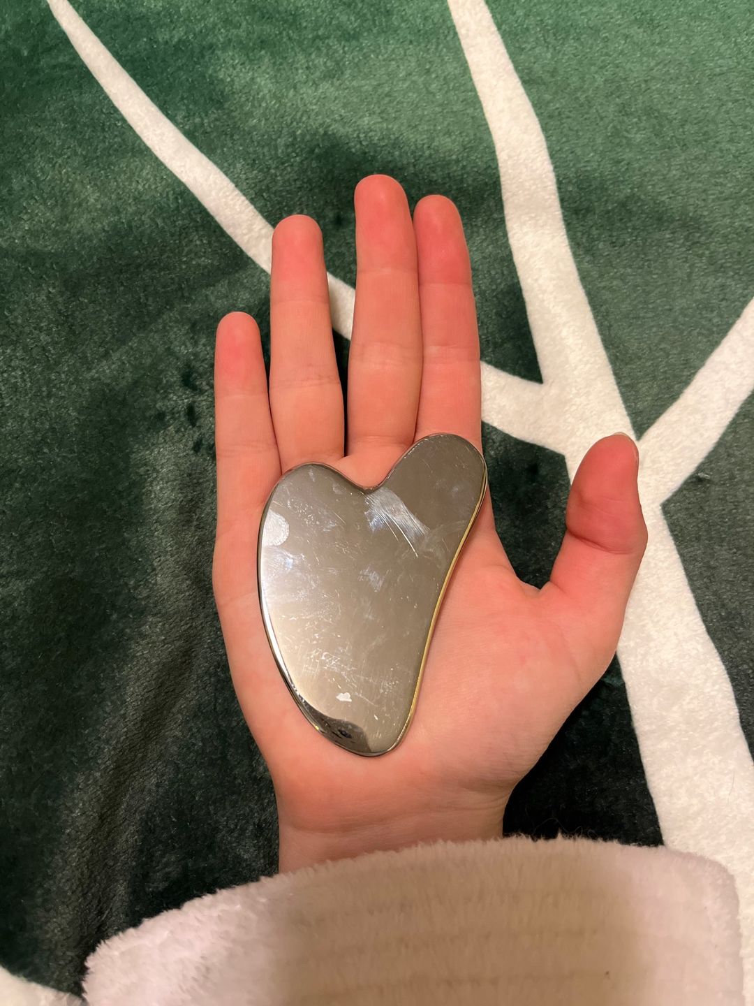 Customer photo review of Gua Sha Acier Inoxydable