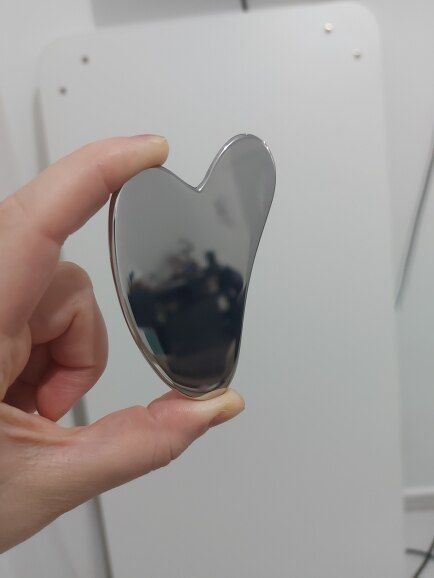 Customer photo review of Gua Sha Acier Inoxydable