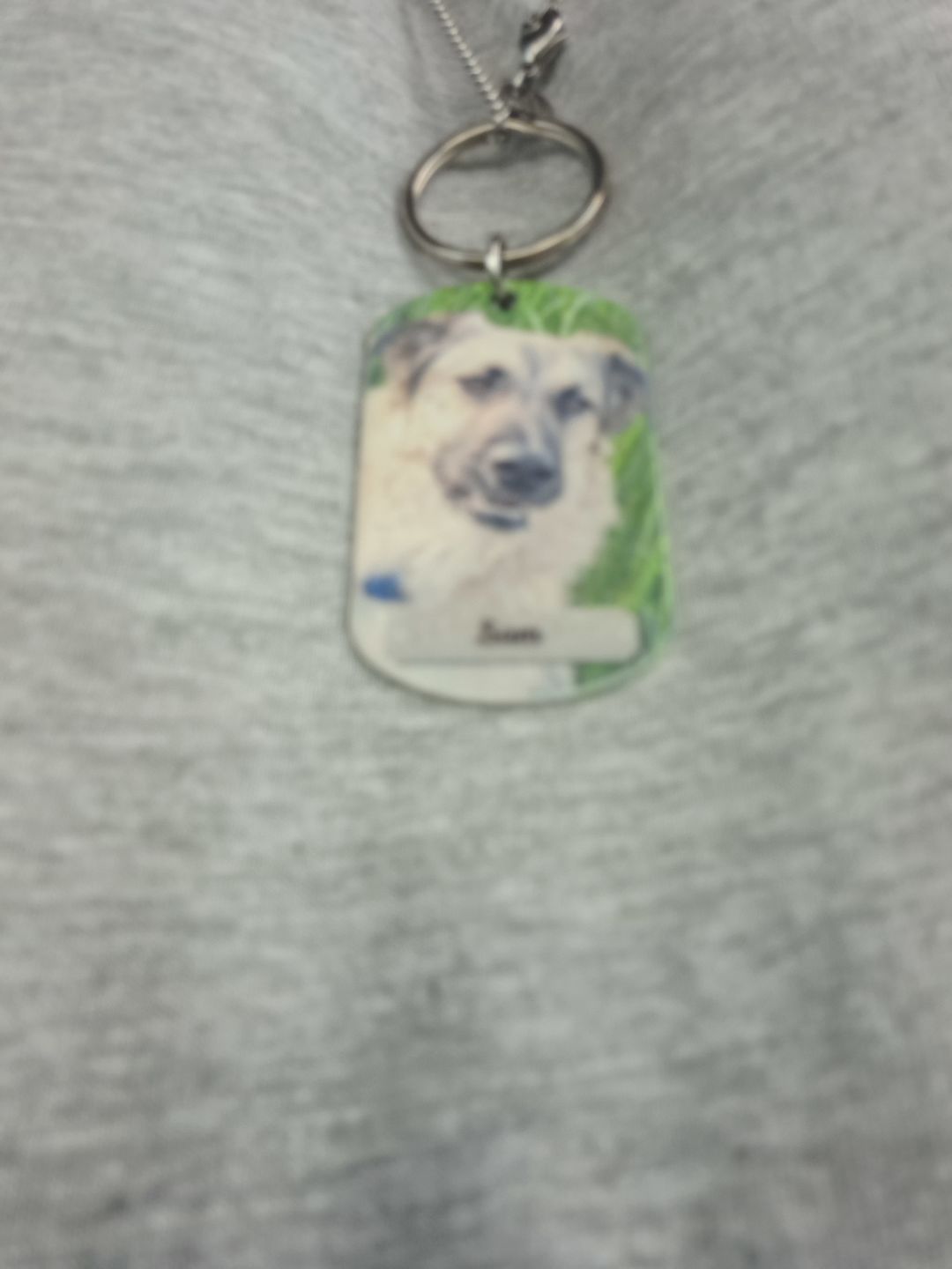 Customer photo review of Doppeltes Foto - Individueller Dog Tag Schlüsselanhänger