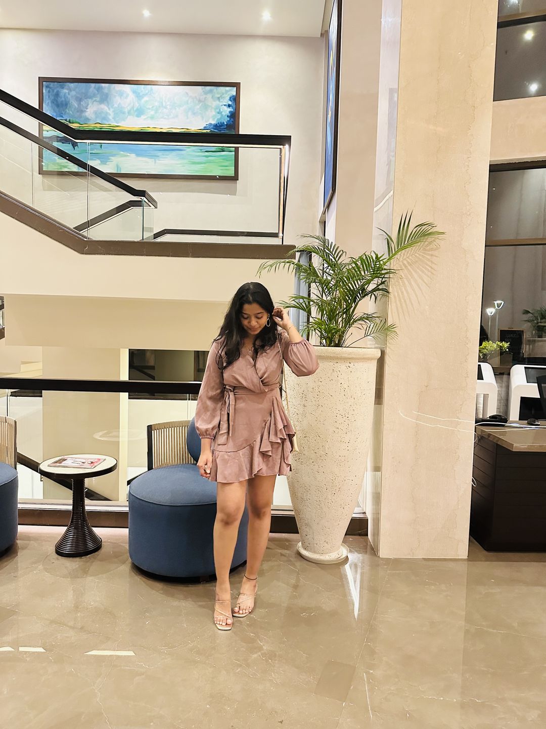 Customer photo review of Hilda Silk Dress