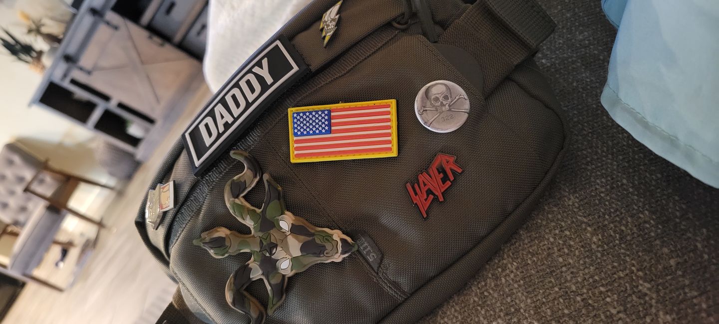 Customer photo review of Mini (2x1) American Flags