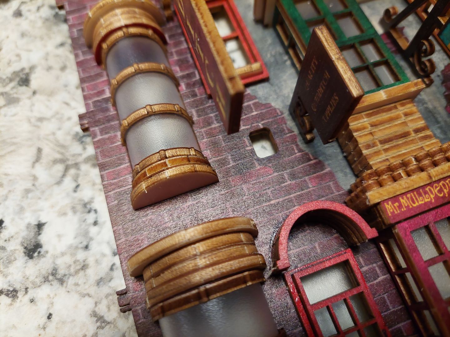 Customer photo review of Magic Alley (3 Storey) Pre-Colored Book Nook | LKWood