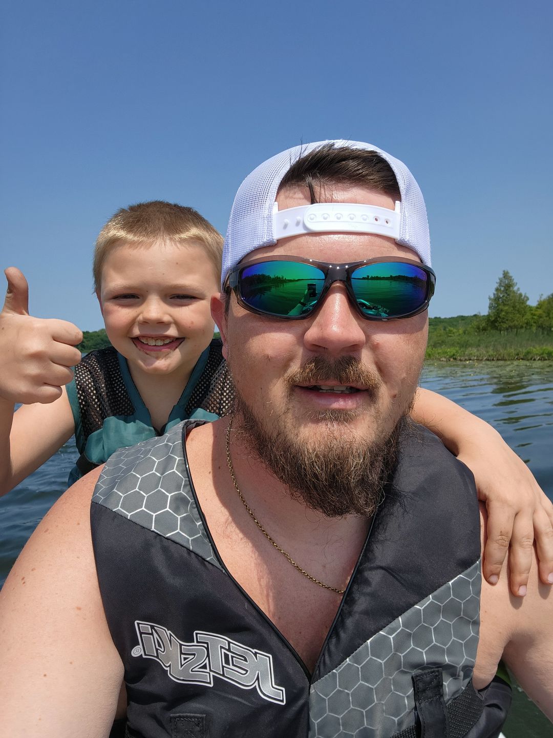 Customer photo review of USA Flag Woven Patch Hat
