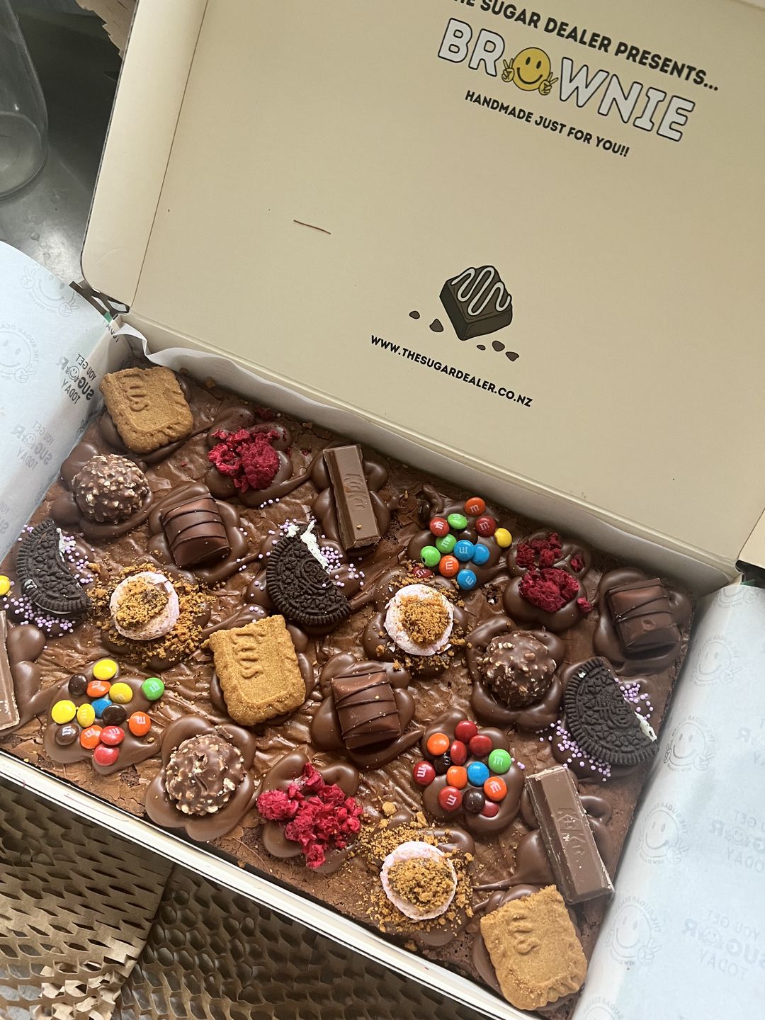 Customer photo review of Mega mixed assortment brownie