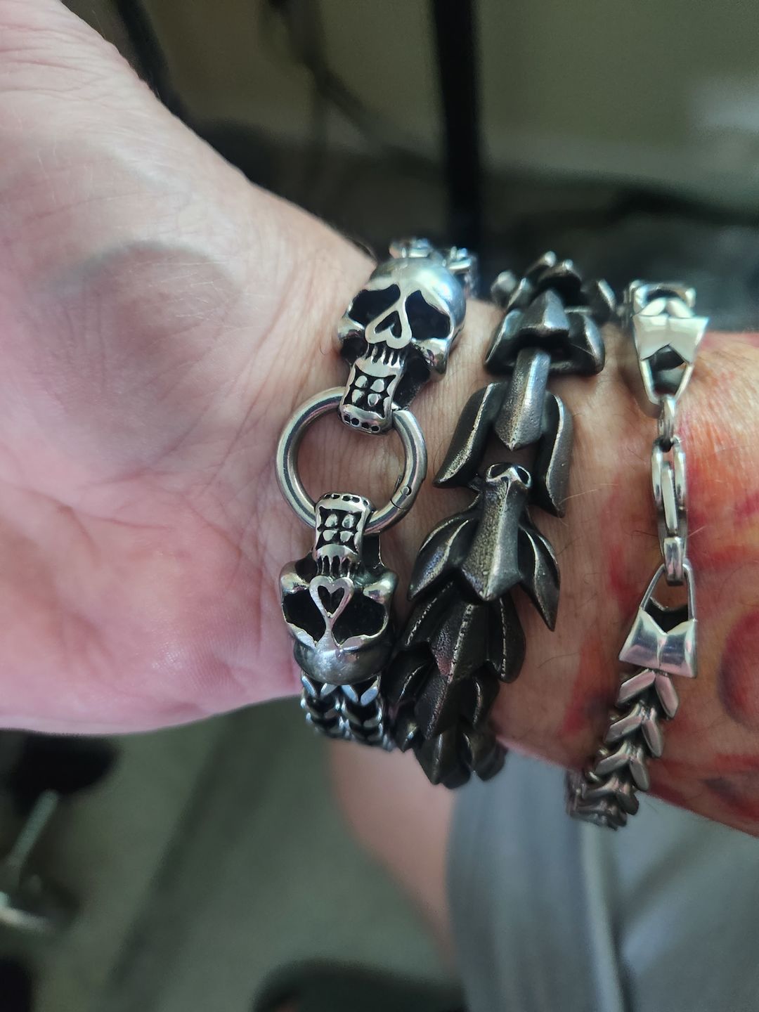 Customer photo review of The Midgard Serpent - Stainless Steel Bracelet