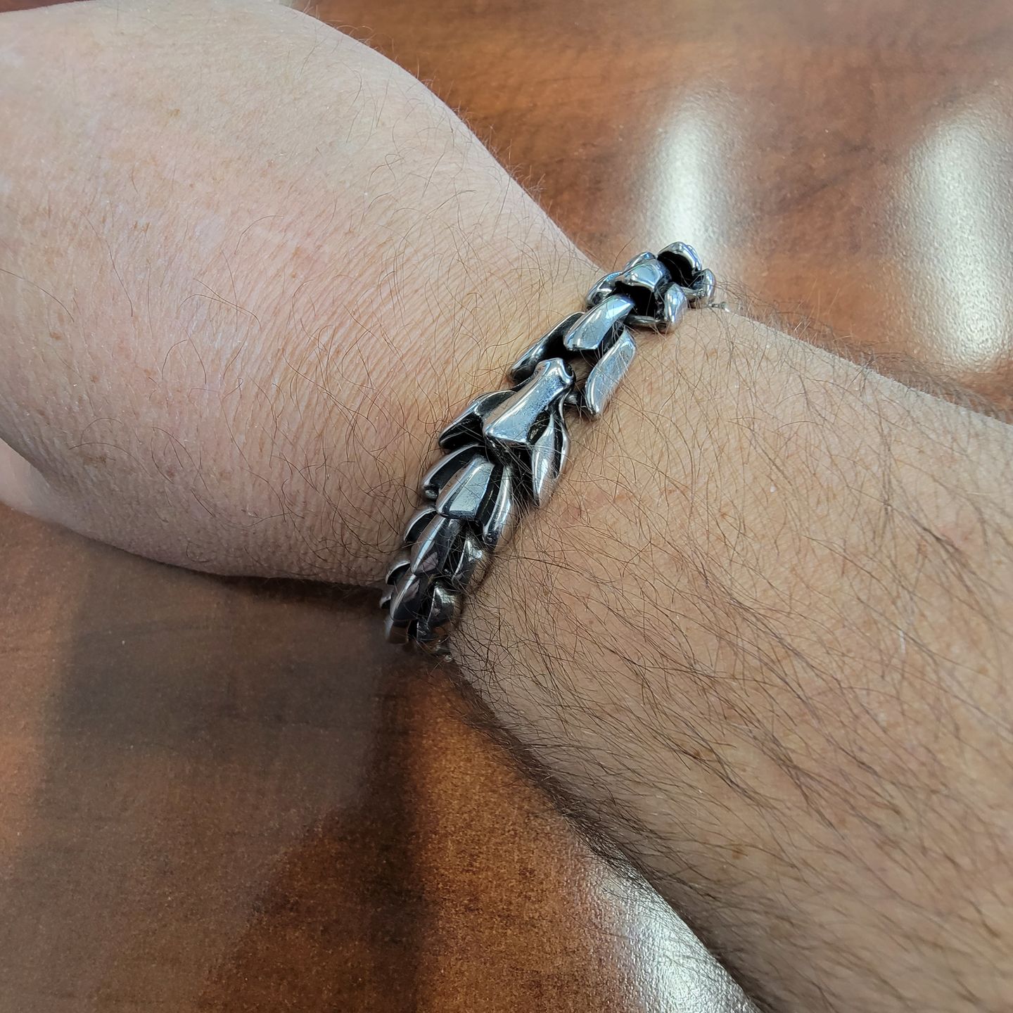 Customer photo review of The Midgard Serpent - Stainless Steel Bracelet