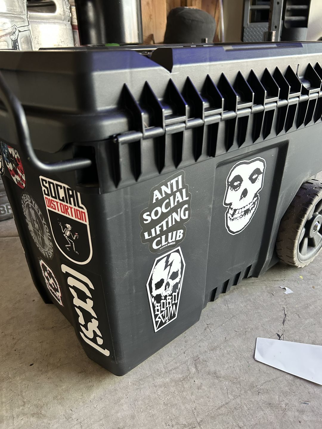 Customer photo review of SKULL COFFIN STICKER