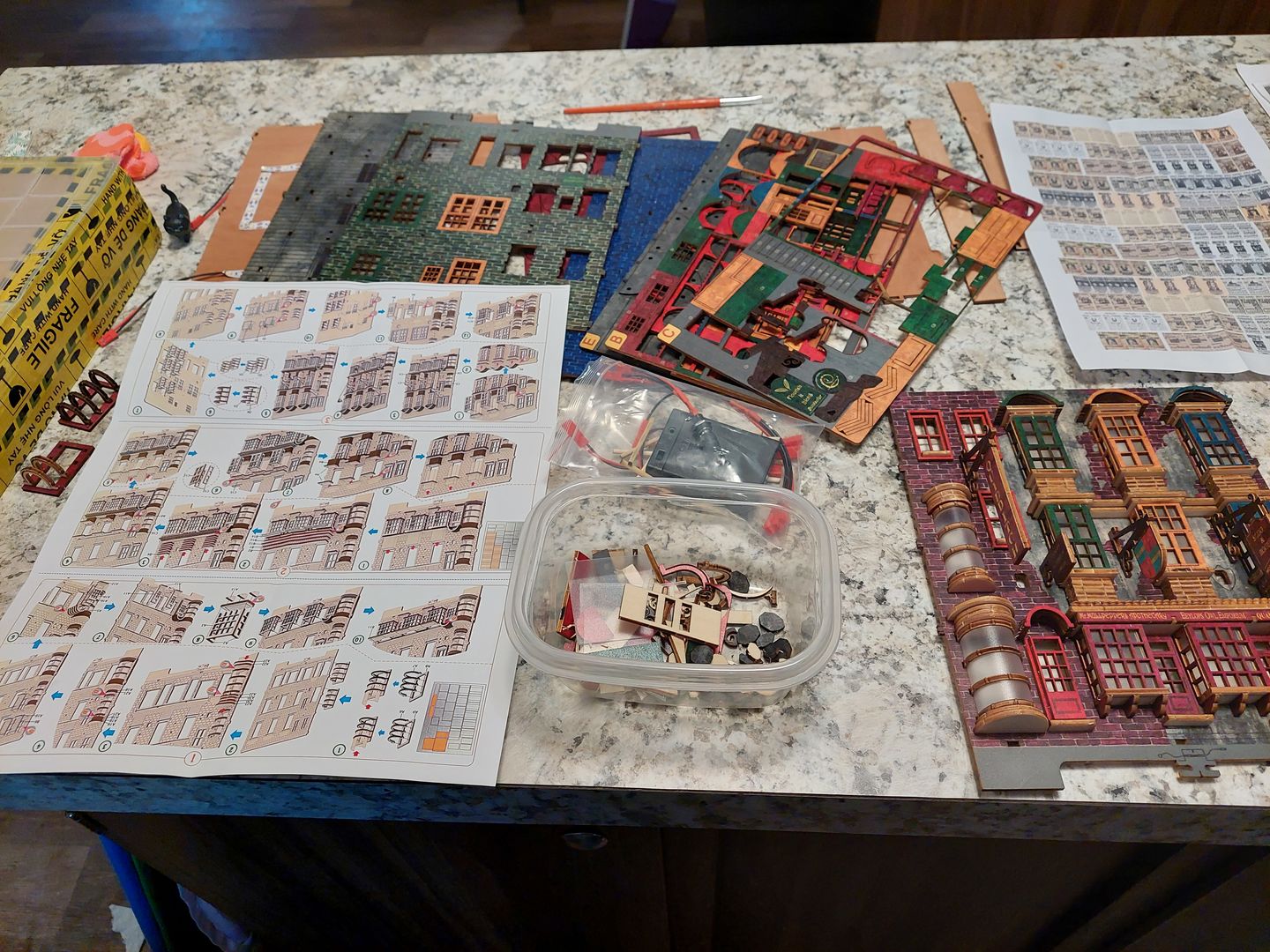 Customer photo review of Magic Alley (3 Storey) Pre-Colored Book Nook | LKWood