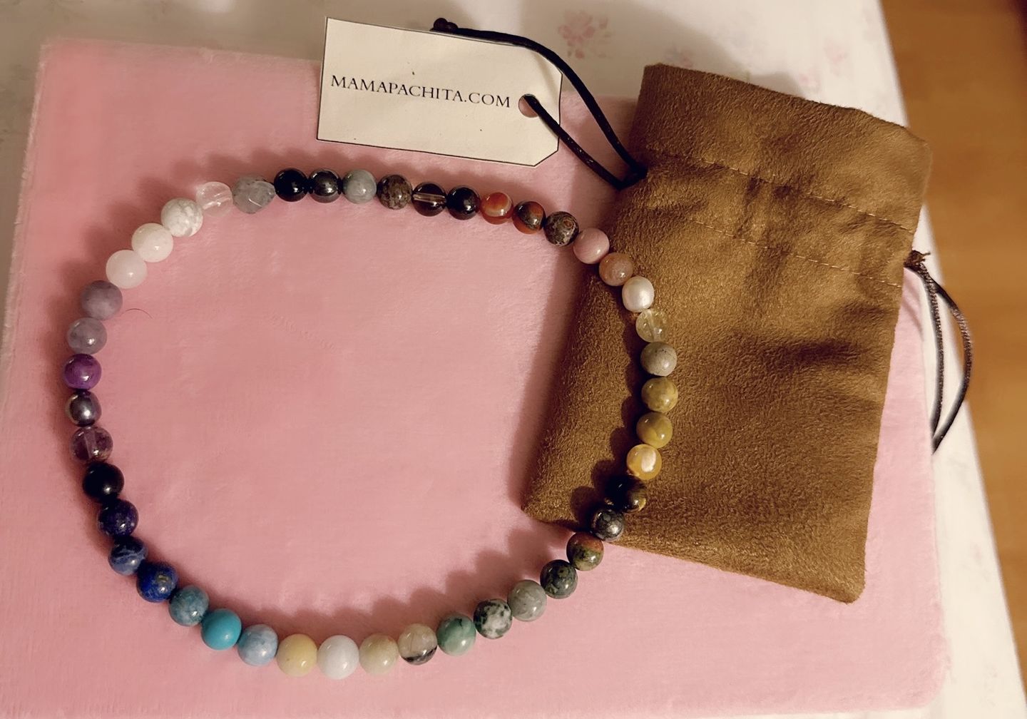 Customer photo review of Codificador Elástico "Unidad" de 45 Minerales (8 mm): Un Arcoiris de Energía 🌈