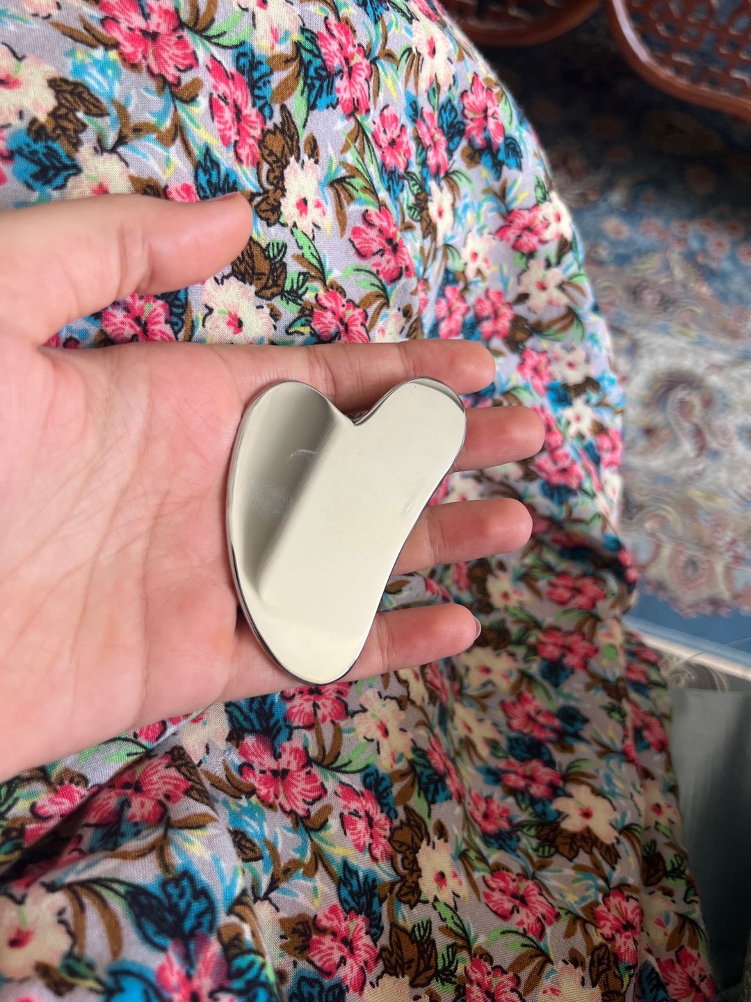 Customer photo review of Gua Sha Acier Inoxydable