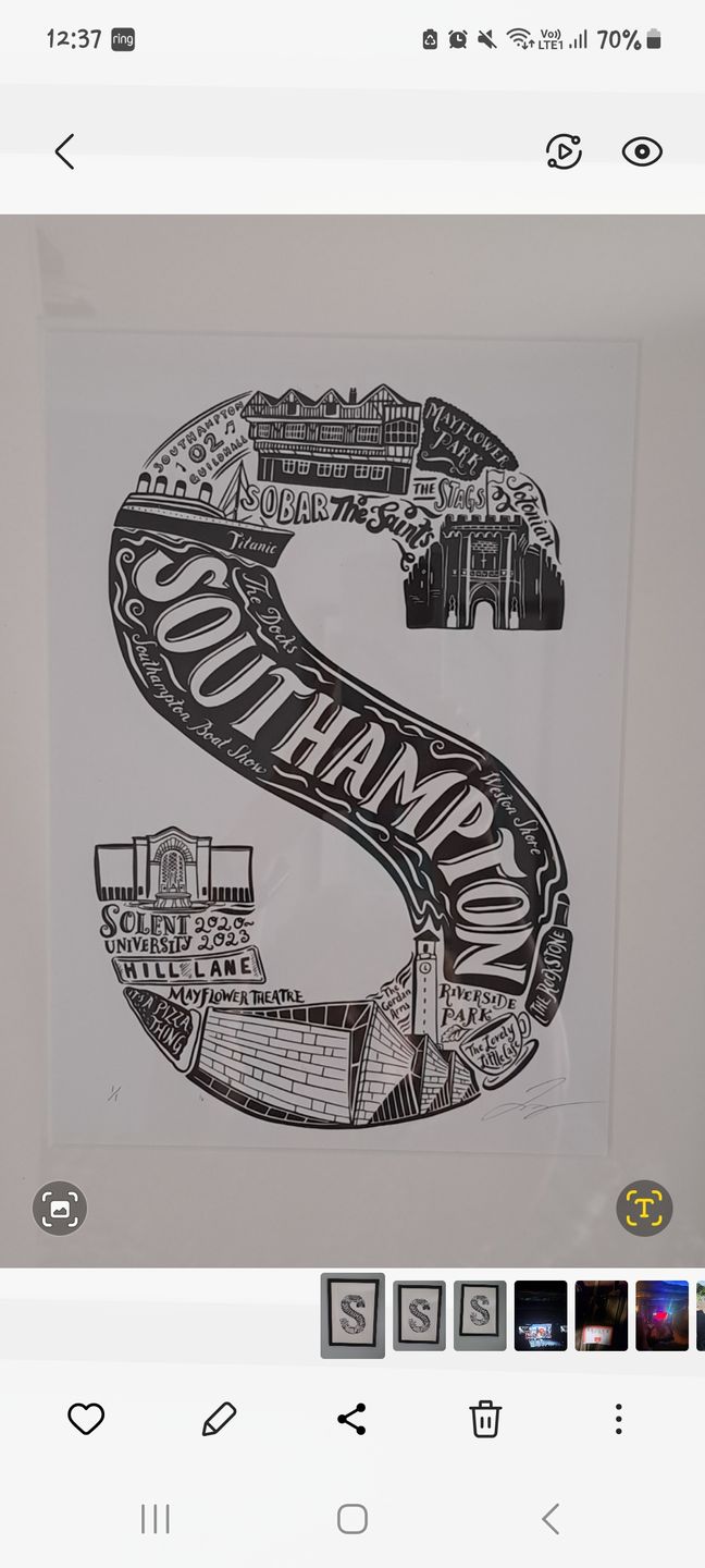 Customer photo review of Personalised Graduation Print