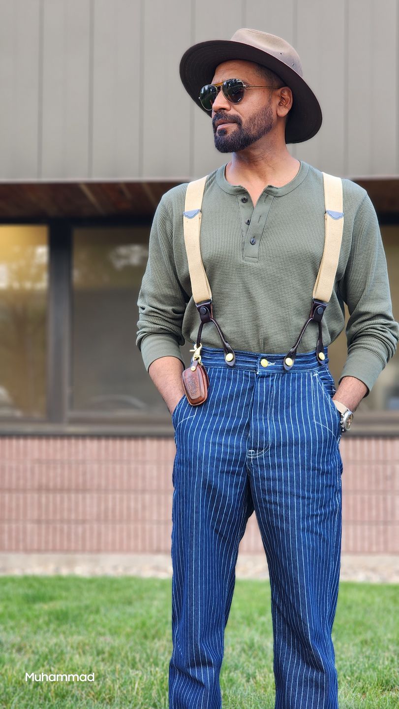 Customer photo review of 1920s Wabash Railway Work Pants