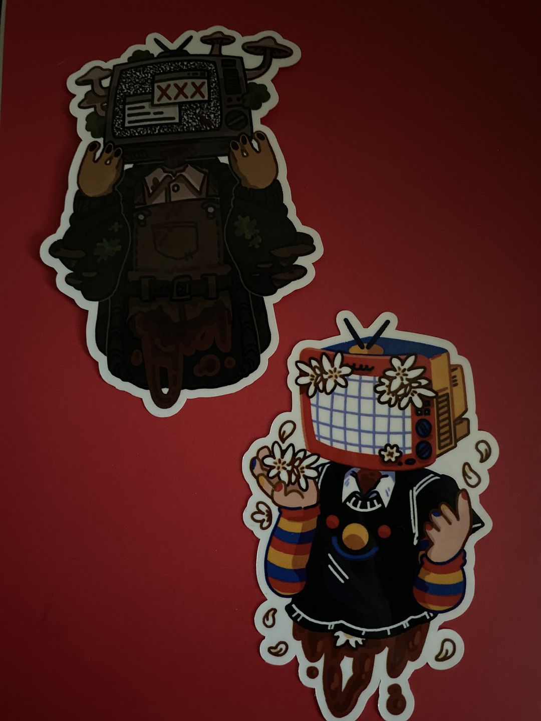 Customer photo review of TV Head Gore Stickers