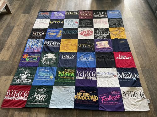 T-shirt quilt from mtca by Polly from NV