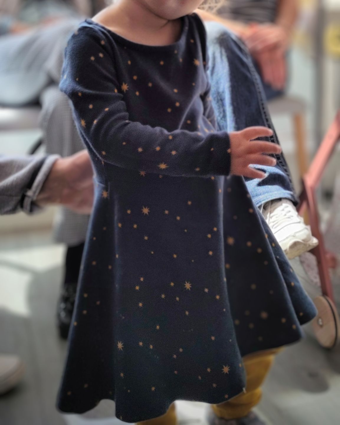 Customer photo review of Twinkle Twinkle Long Sleeve Spinny Dress