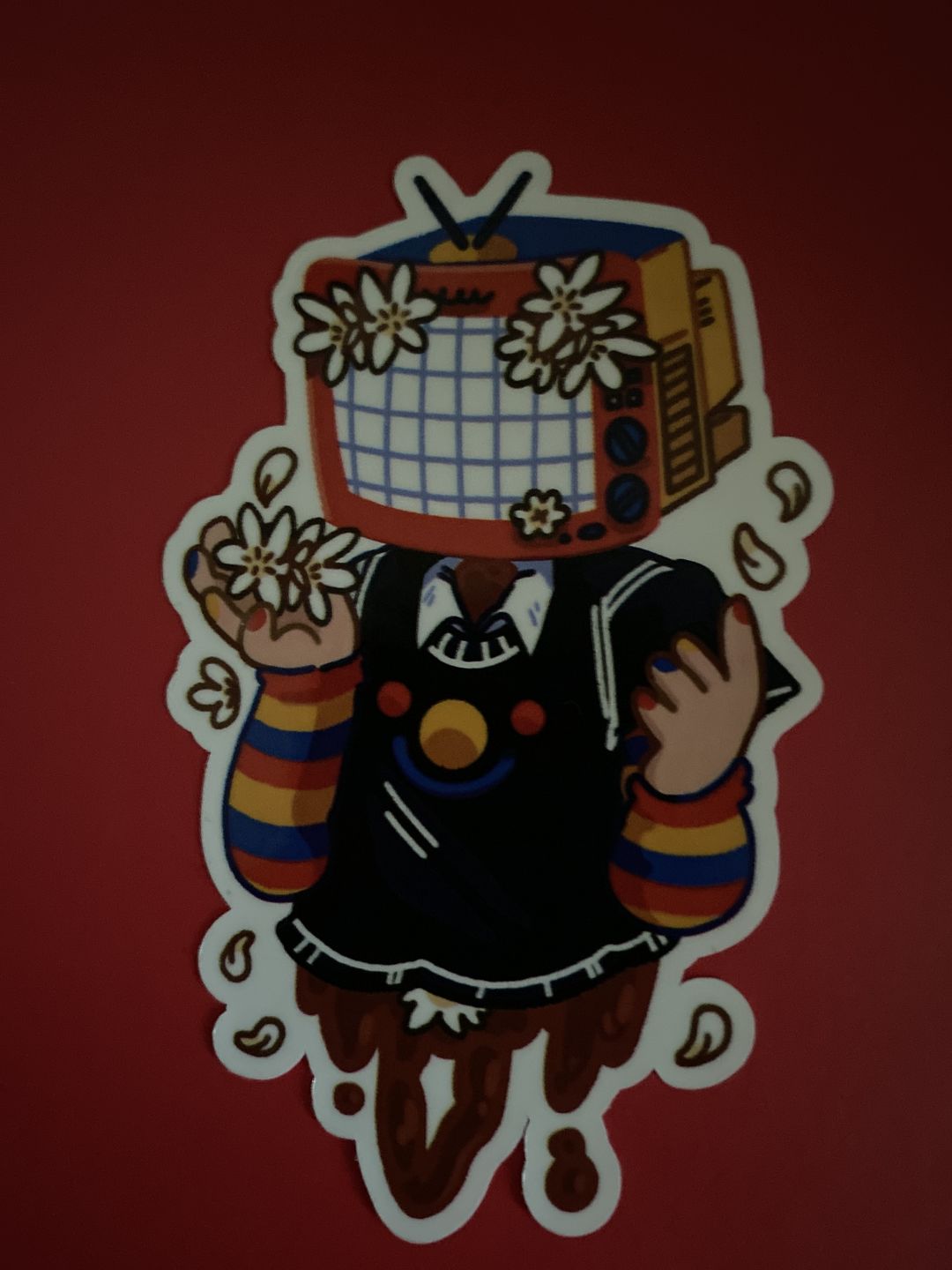 Customer photo review of TV Head Gore Stickers