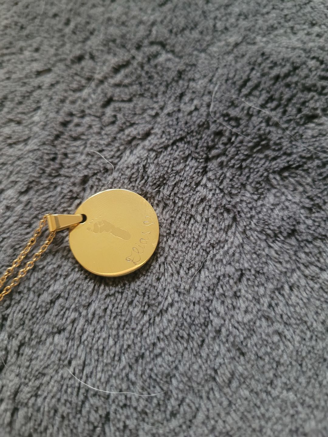 Customer photo review of Halskette “First Steps” klein mit Abdruck