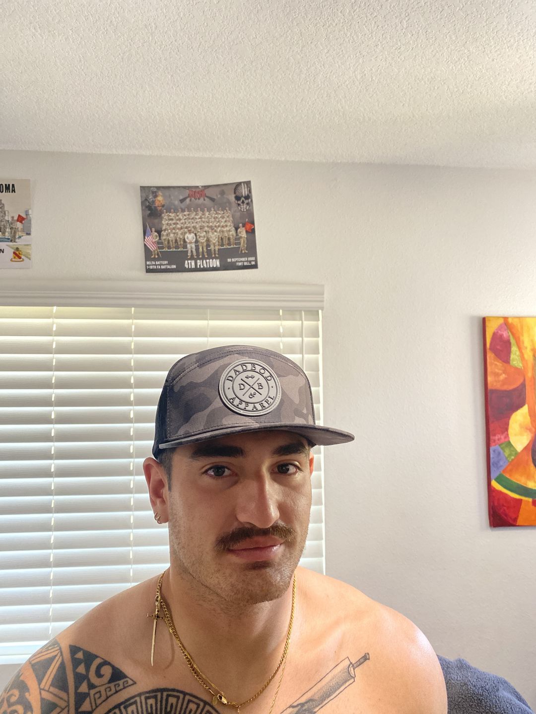 Customer photo review of Premium Active 6-Panel Logo Hat (Multicam Black)