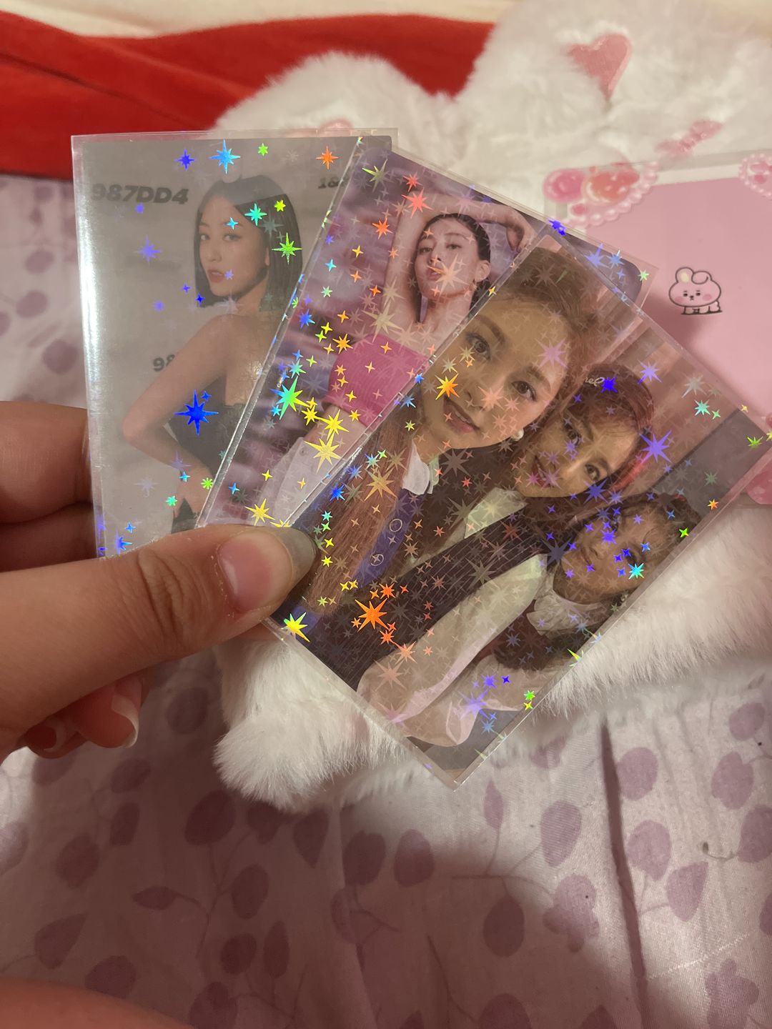Customer photo review of PREMIUM HOLOGRAPHIC PHOTOCARD SLEEVES - STAR VERSION