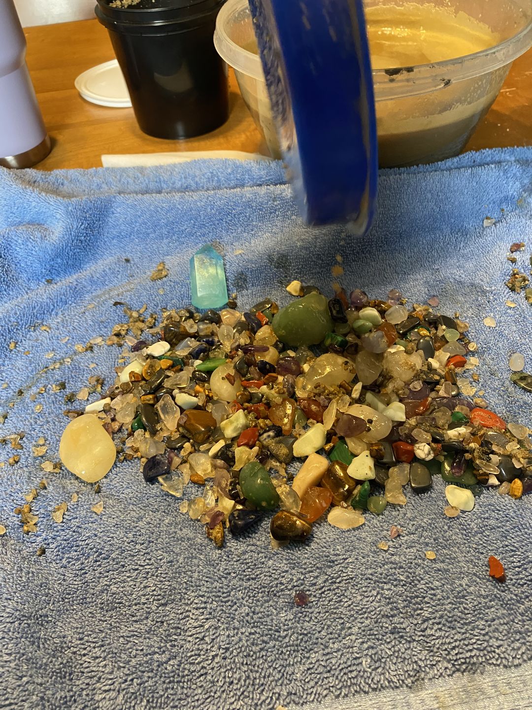Customer photo review of Scoop of Tumbled Stones