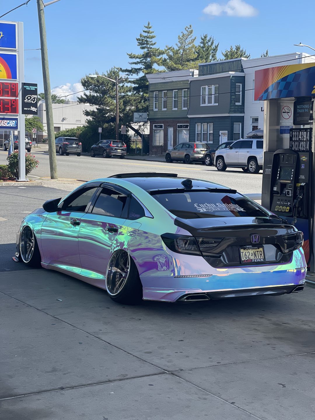 Customer photo review of Opal Chrome White Vinyl Wrap (Non-Stretchable)