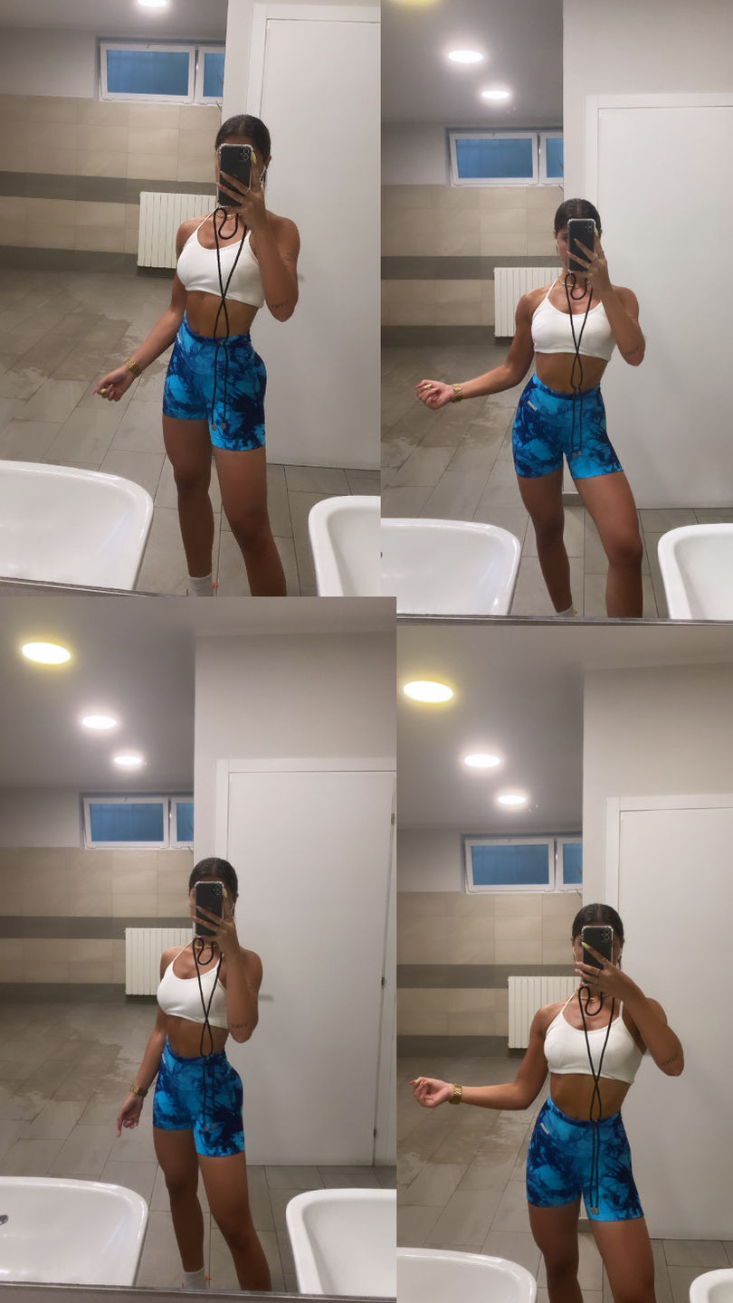 Customer photo review of Shorts Elements Acqua Turchese Blu