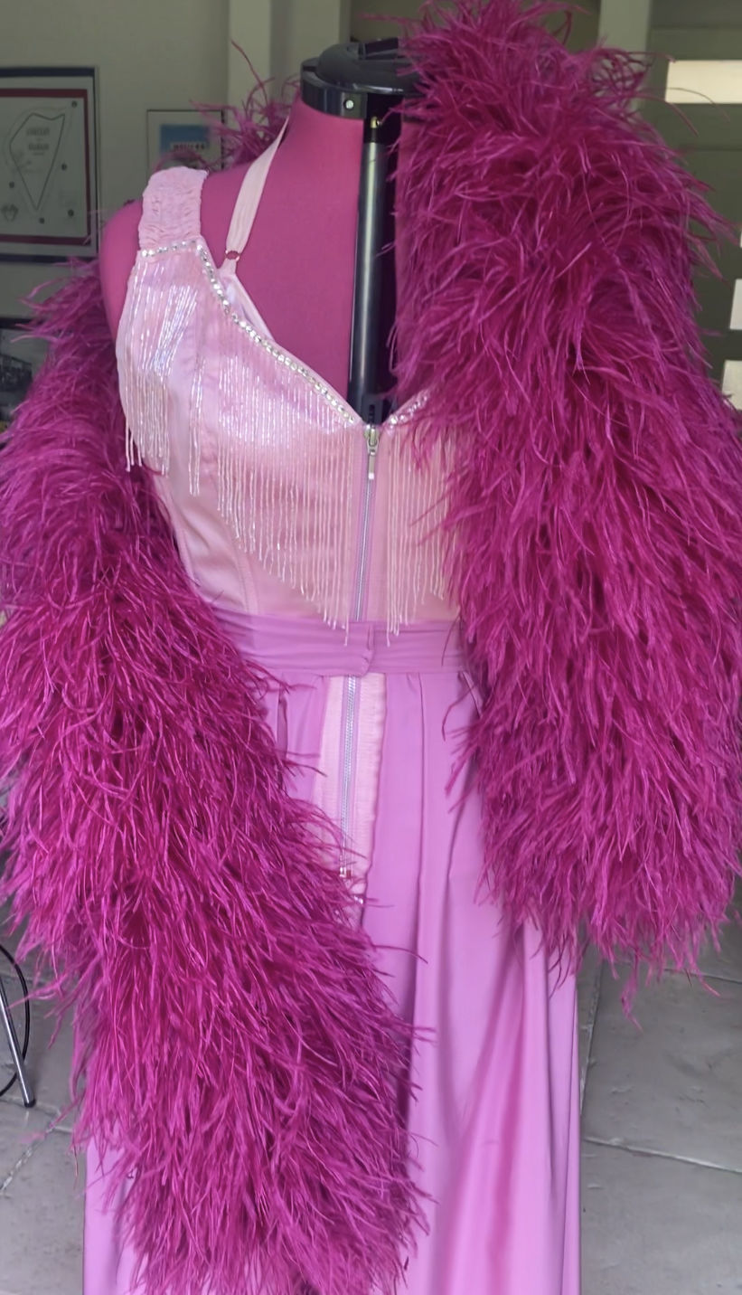 Customer photo review of Ostrich Feather Boa