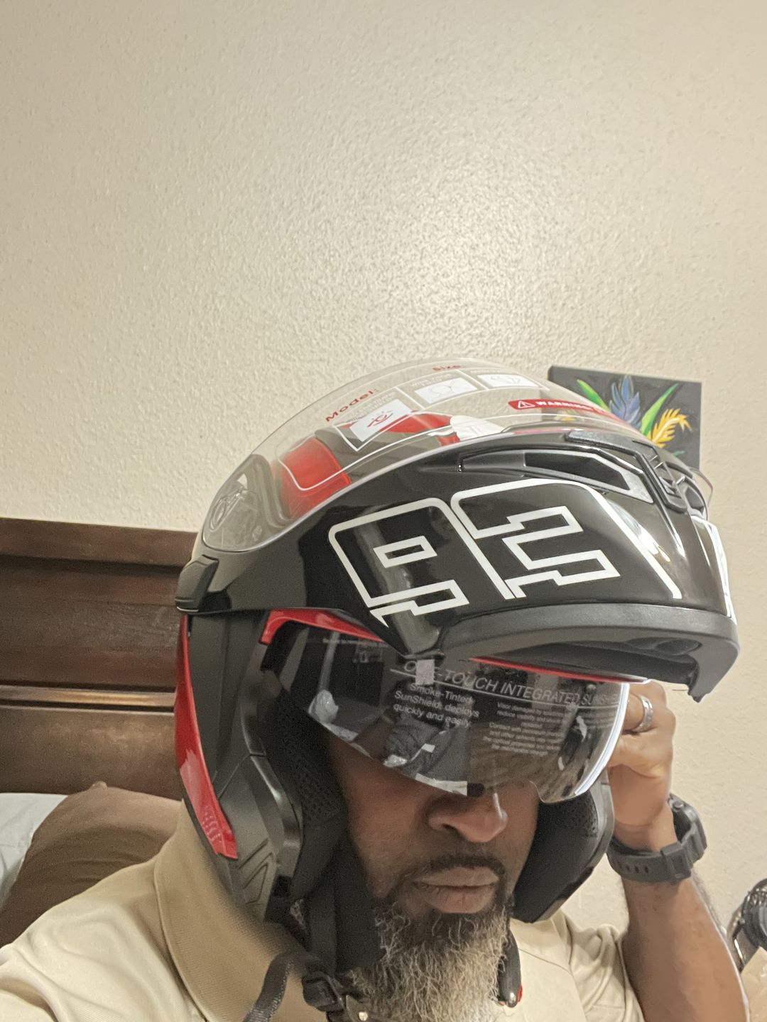 Customer photo review of R3 Modular Full Face Helmet - Bluetooth Headset