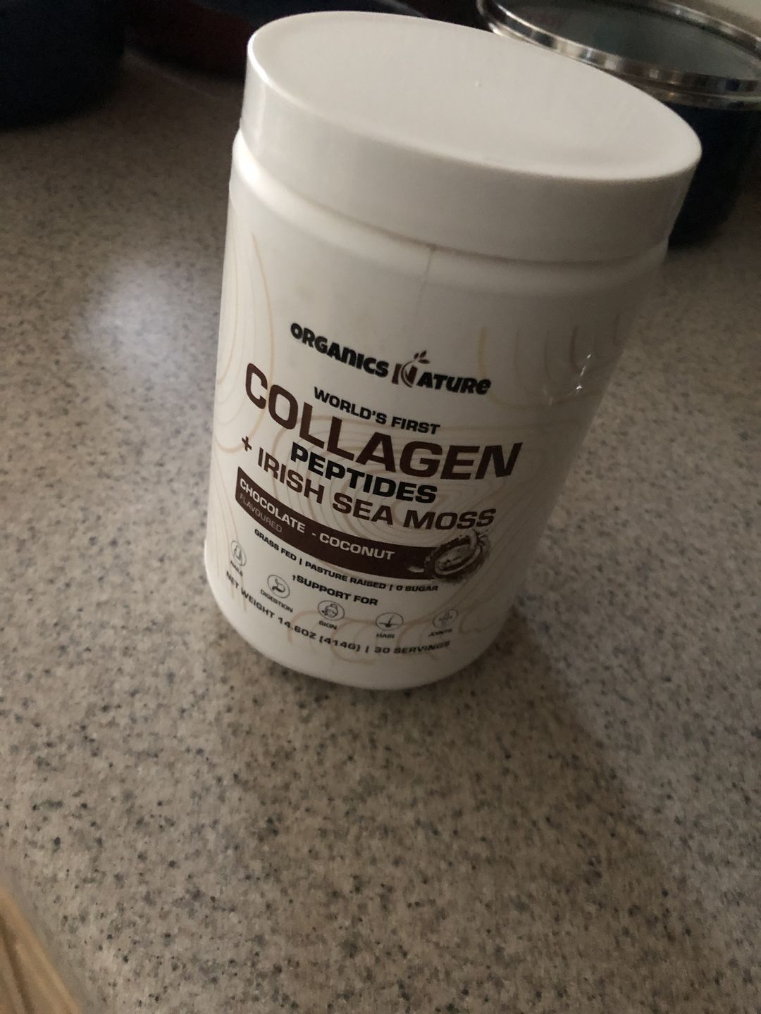 Customer photo review of Limited Edition Chocolate-Coconut Collagen Sea Moss