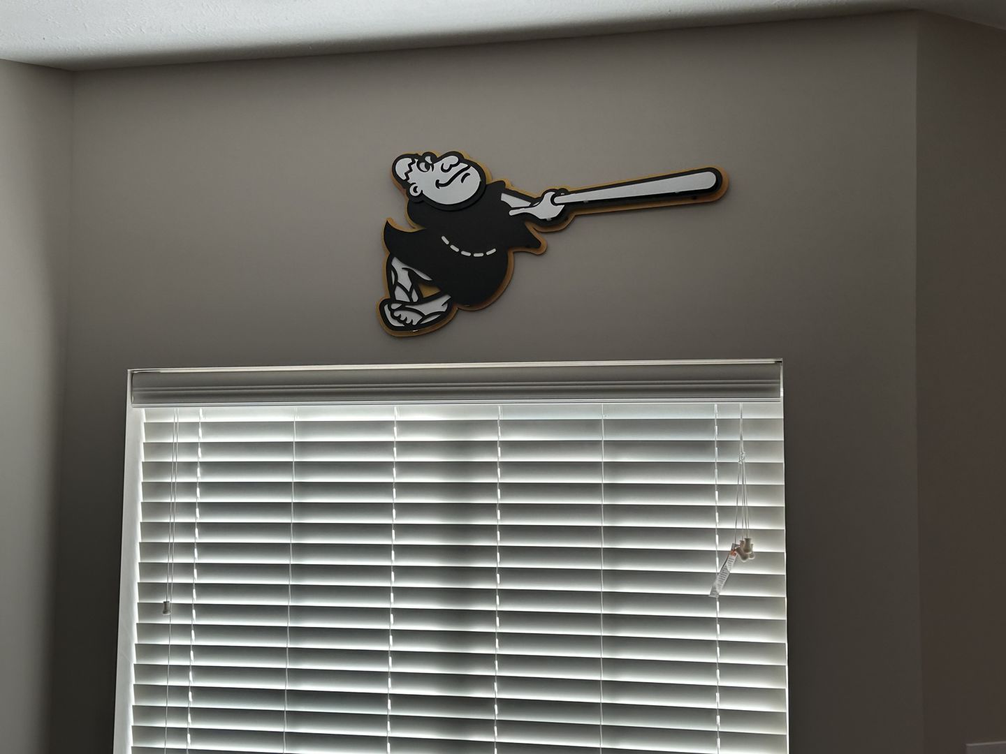 Customer photo review of San Diego Padres "Swinging Friar" 3D Vintage Metal Wall Art
