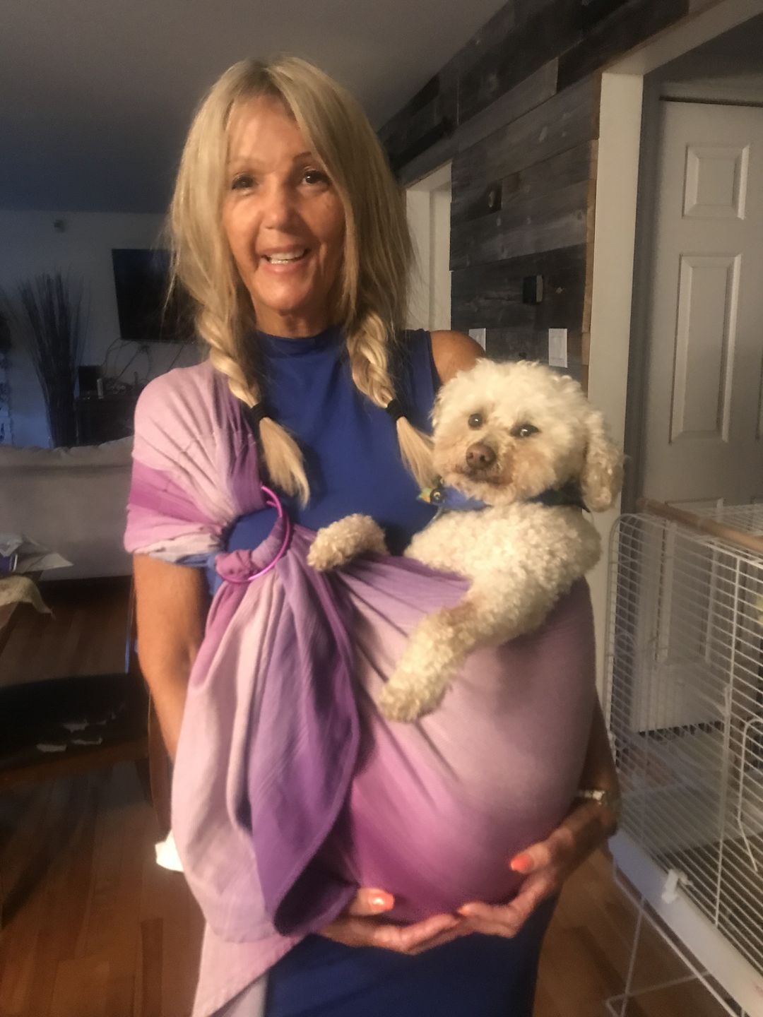 Customer photo review of Écharpe Ajustable Tissée (Ring Sling) | Améthyste
