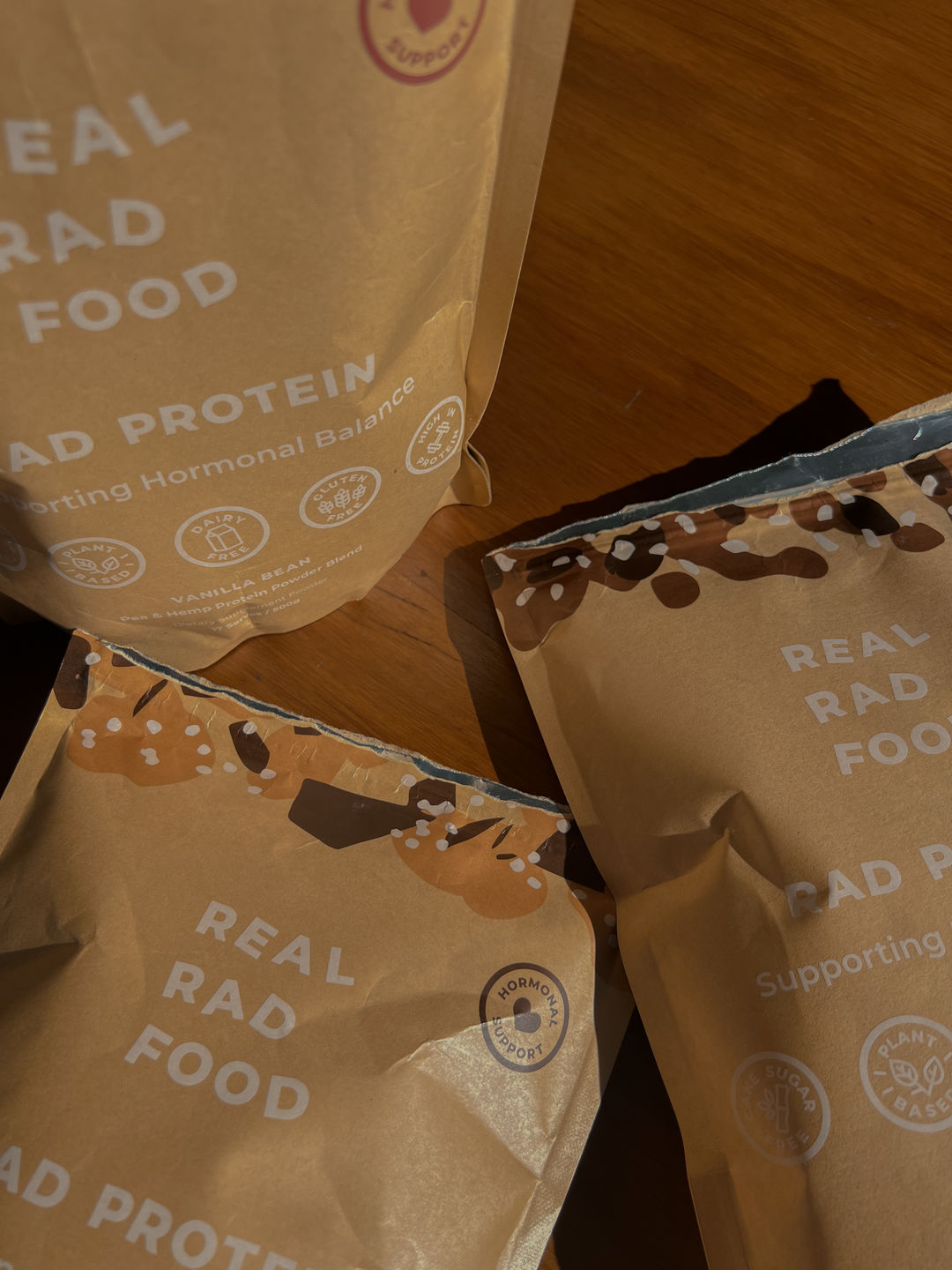 Customer photo review of Rad Protein Vanilla bean