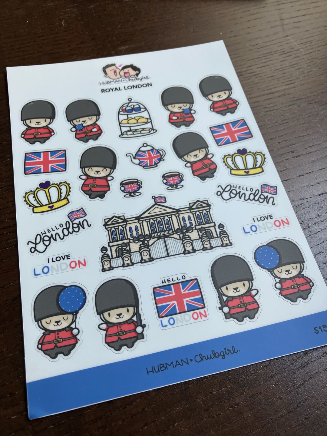 Customer photo review of Royal London Sticker Sheet