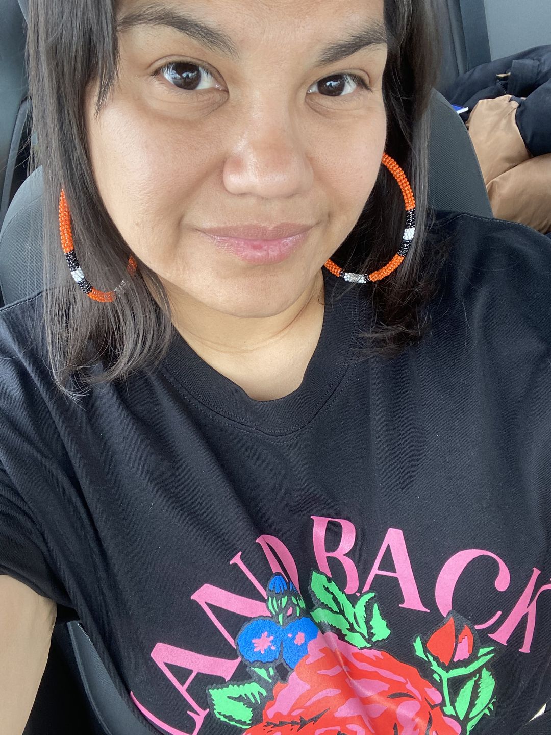 Customer photo review of Land Back Rose Tee