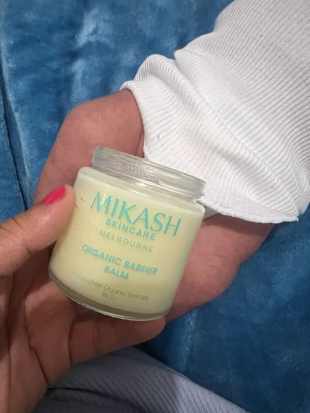 Customer photo review of Organic Barrier Balm