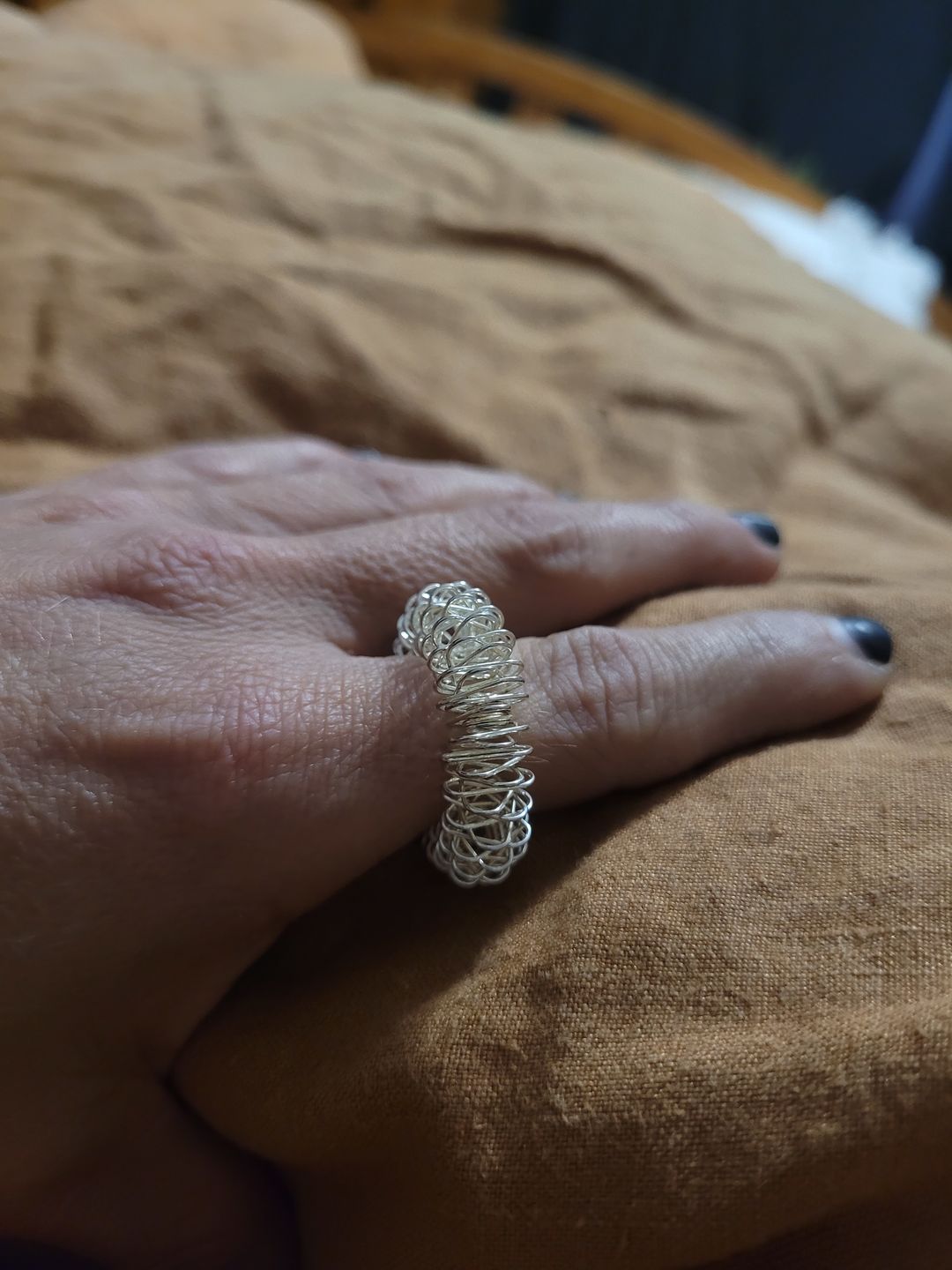 Customer photo review of Acupressure Fidget Rings (x2)