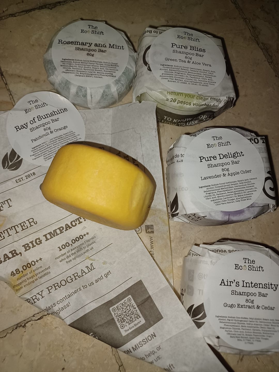 Customer photo review of Anti Hair Fall Shampoo Bar Ray of Sunshine