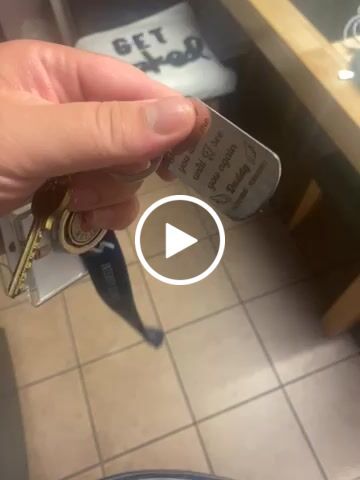 Customer video review of I Will Carry You With Me Until, Personalized Keychain, Memorial Gifts, Custom Photo