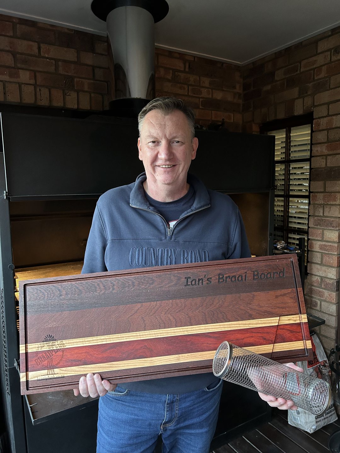 Customer photo review of BraaiPlank™ Premium Mahogany