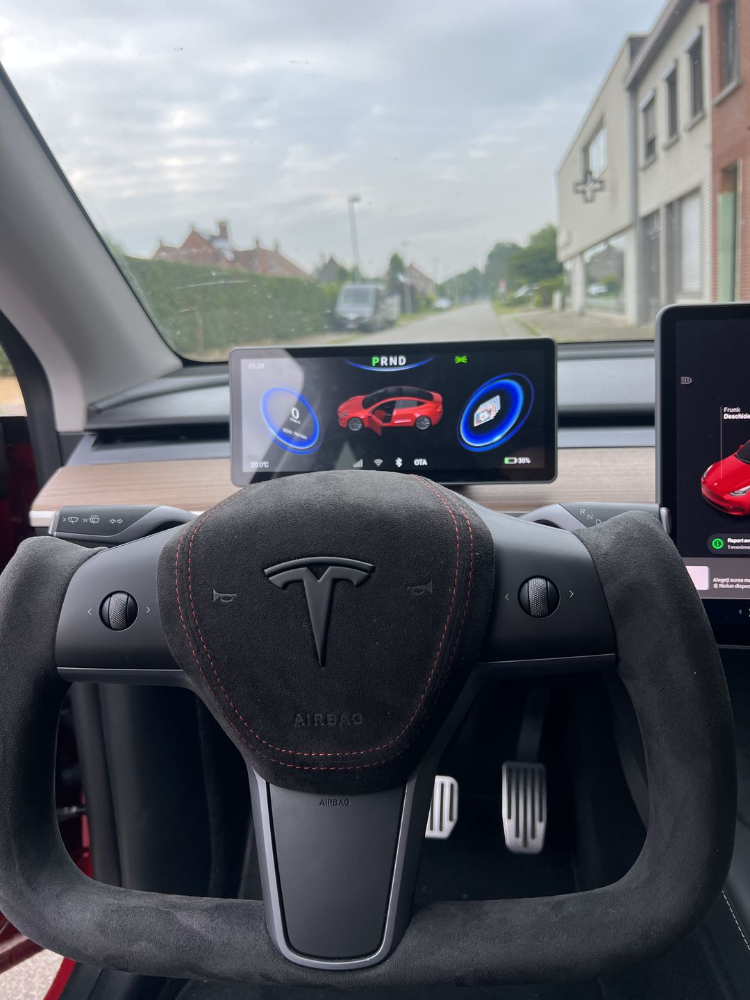 Customer photo review of Custom Airbag Top Cover for Model 3 & Model Y