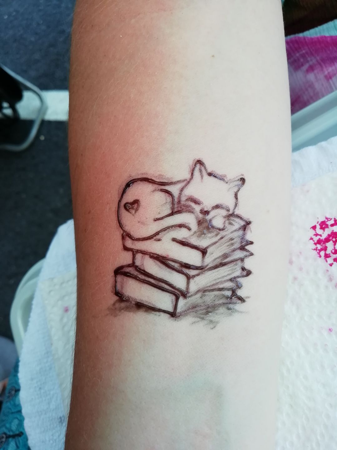 Customer photo review of 1 oz. Bottle of Fresh Jagua tattoo Gel